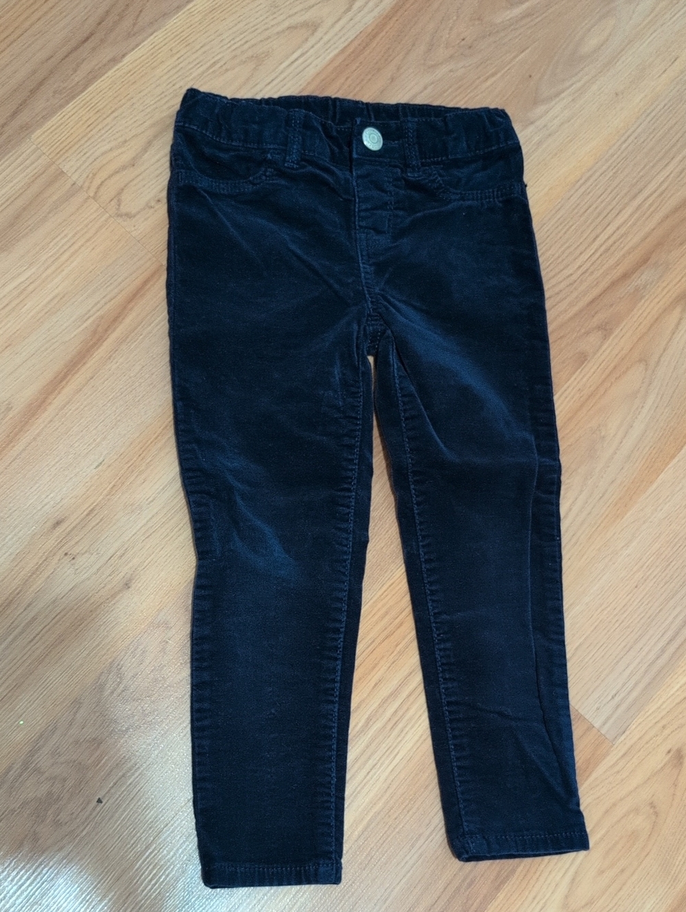 Kids Navy blue Corduroy Stretch Pants